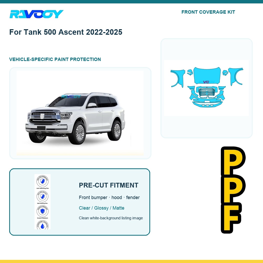 Paint Protection Film Matte - Kit de Película Protetora Transparente (PPF)