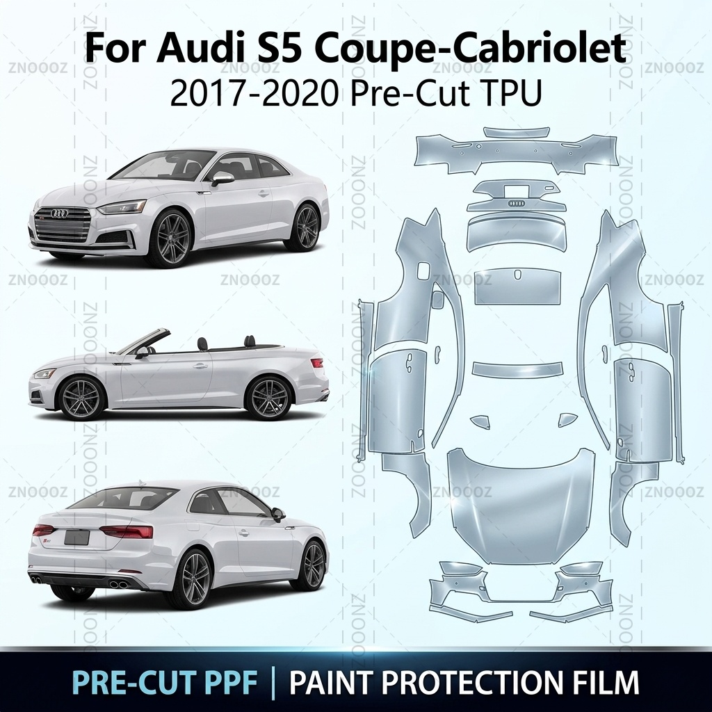 Ppf Film Clear Gloss Tpu - Para Audi S5 Coupe-Cabriolet 2017-2020, Kit
