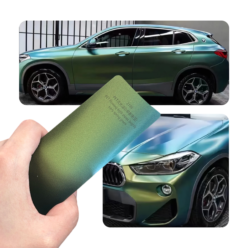 Car Vinyl Wrap Roll 1.52X18M - Vinil Verde Primavera Brilhante para Envelopamento