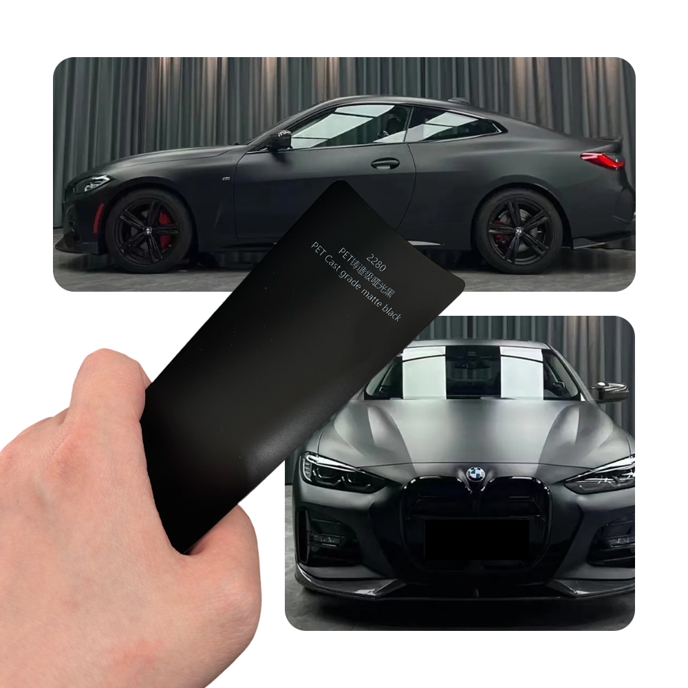 Car Vinyl Wrap Roll 1.52X18M - Vinil Super Fosco Preto para Envelopamento