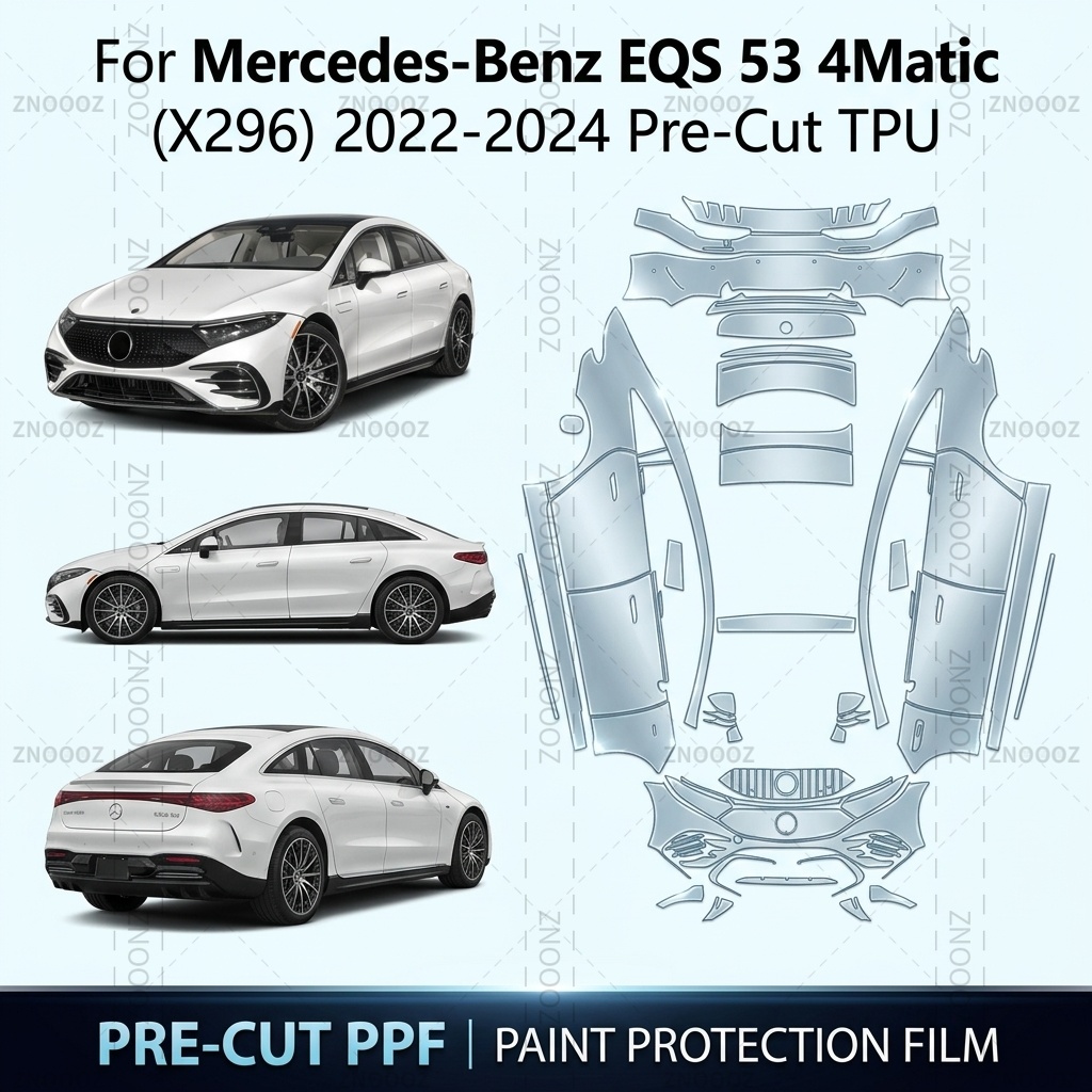 Ppf Film Clear Gloss Tpu - Para Mercedes-Benz EQS 53 4Matic (X296)