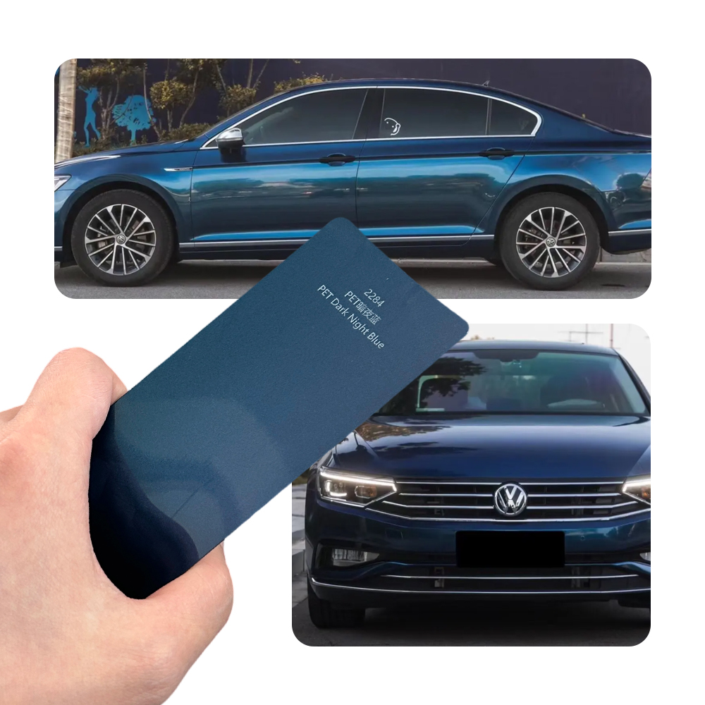 Car Vinyl Wrap Roll 1.52X18M - Vinil para envelopamento automotivo azul noturno