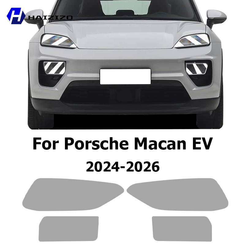 Car Wrap Film Matte Black - Para Porsche Macan EV 2024-2026: Película