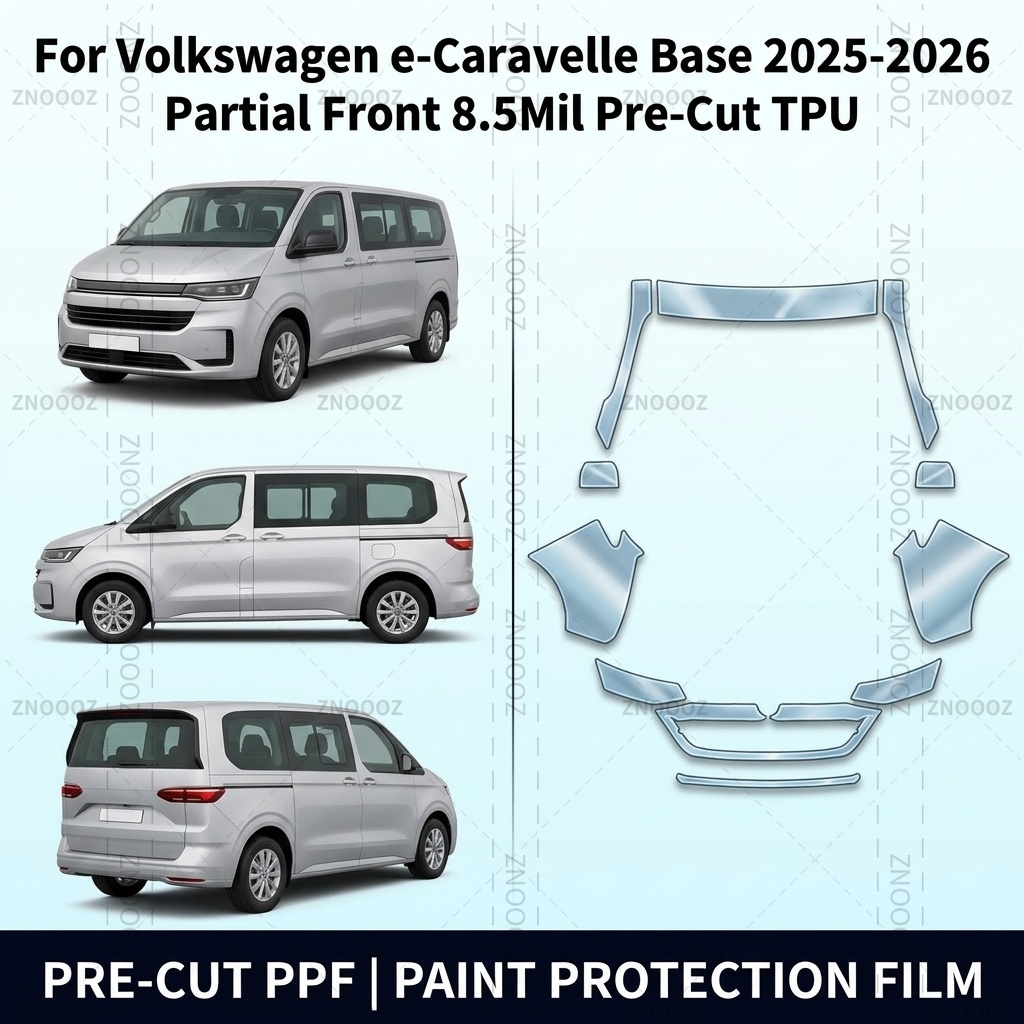 Ppf Film Clear Gloss Tpu - Para Volkswagen e-Caravelle Base 2025-2026, Kit