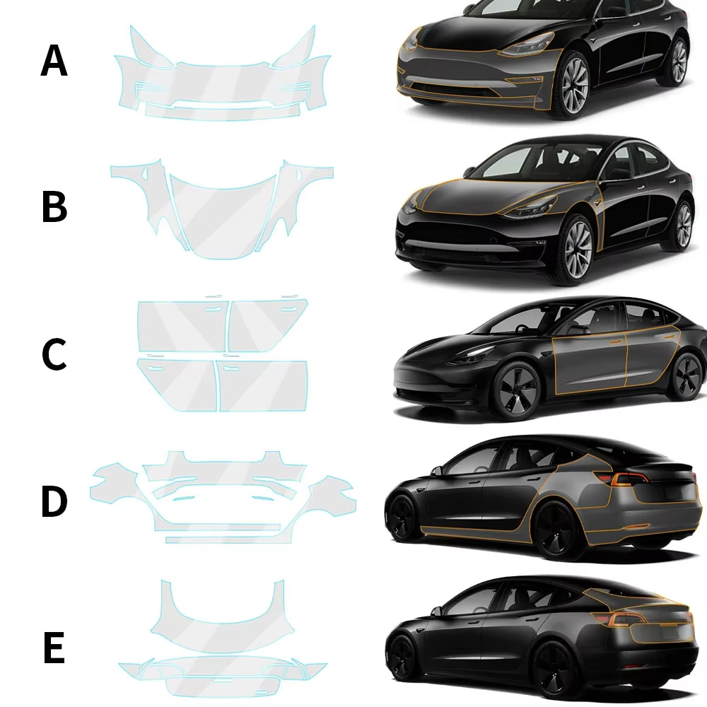Car Paint Protection Film Kit Pre Cut - Para tesla modelo 3 2017-2023 pré-corte