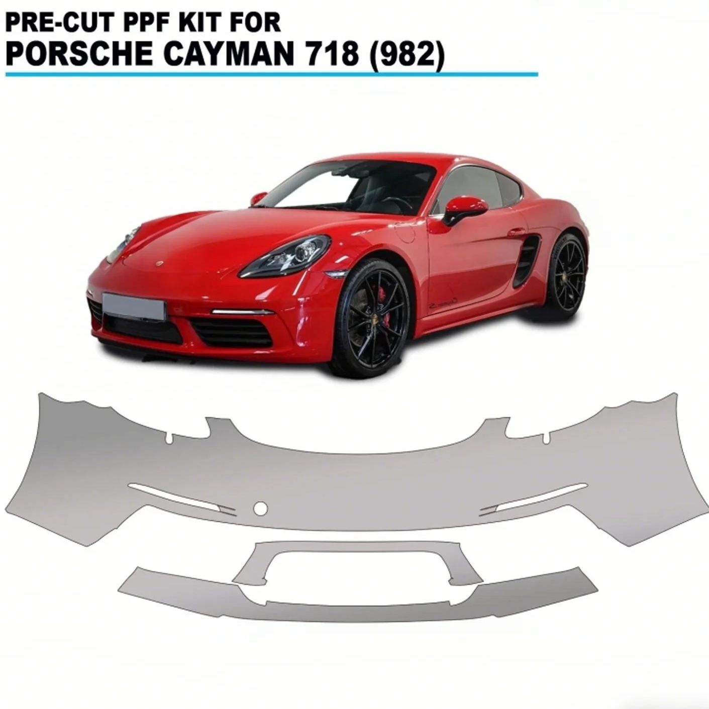 Tpu Ppf Self Healing Film - Para Porsche Cayman 718 982 2016-2019