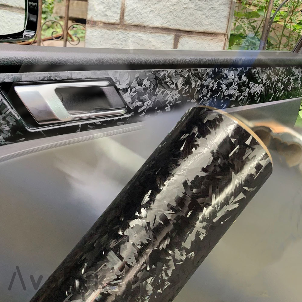 Car Wrap Film Matte Black - Filme Vinílico de Fibra de Carbono