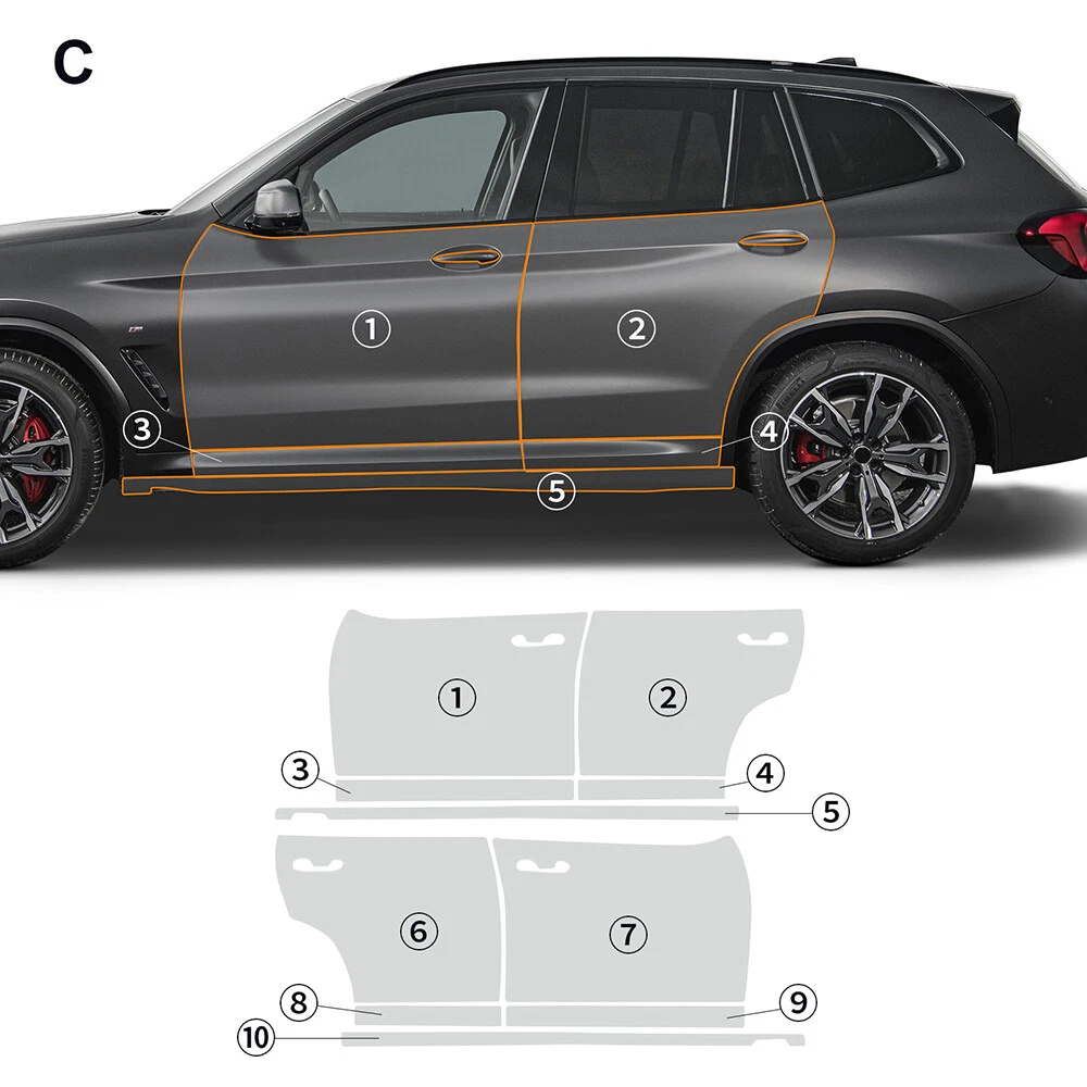Car Paint Protection Film Kit Pre Cut - Kit de PPF pré-cortado de 8,5