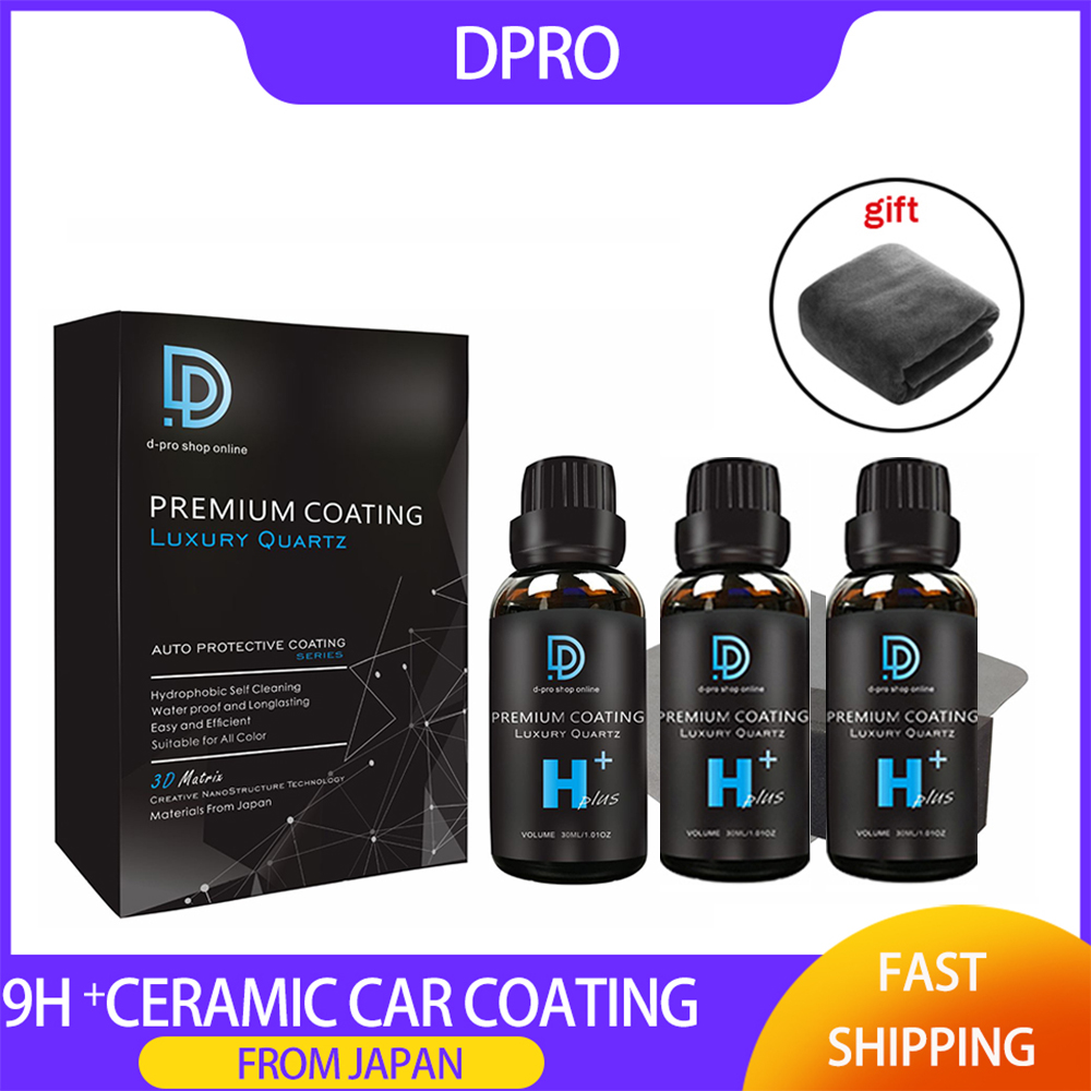 Car Ceramic Coating Kit 9H - 3 pçs revestimento cerâmico para carros