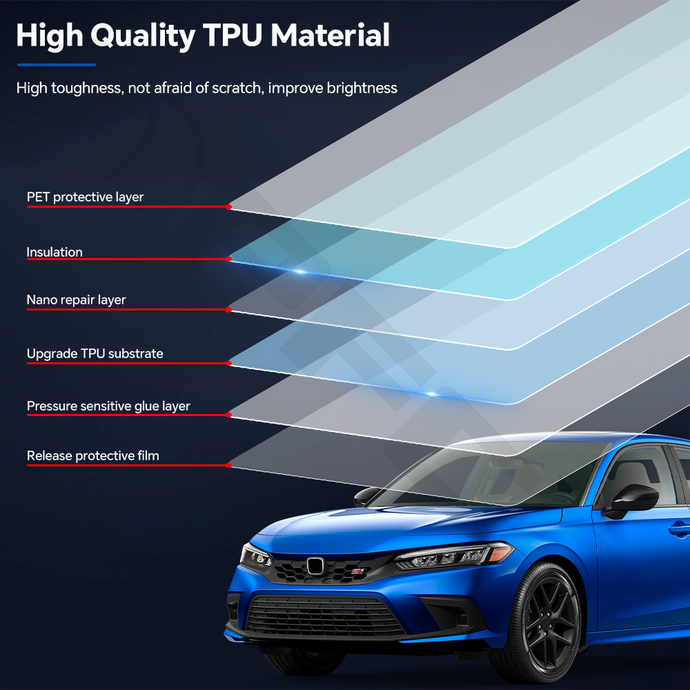 Pré-corte para honda civic sed - Car Paint Protection Film Kit Pre Cut avaliação e preço