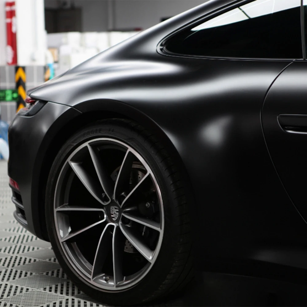 Rolo de envoltório de vinil pa - Car Wrap Film Matte Black avaliação e preço