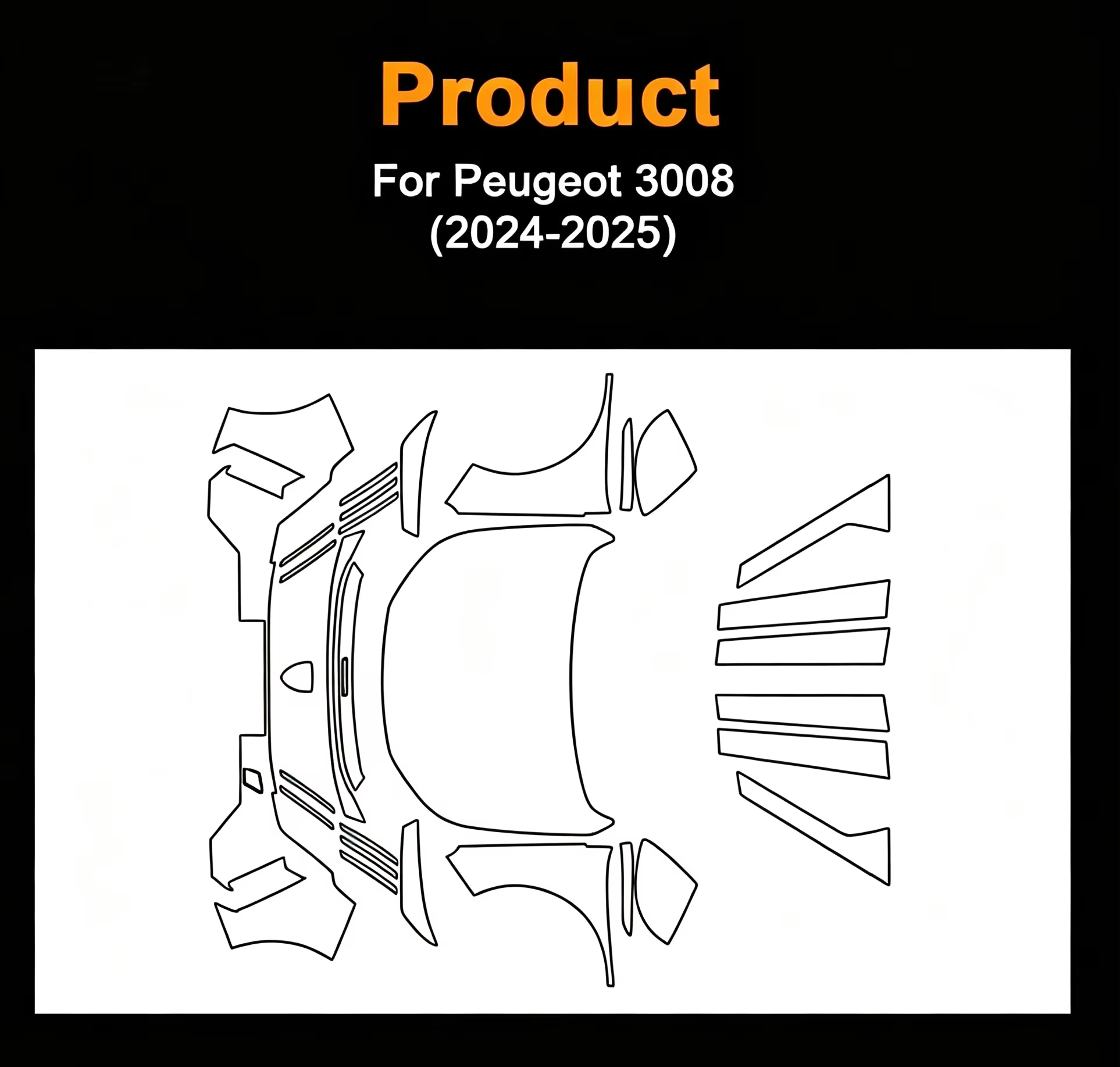 Para PEUGEOT 3008 2024 2025 Pe - Tpu Ppf Self Healing Film avaliação e preço