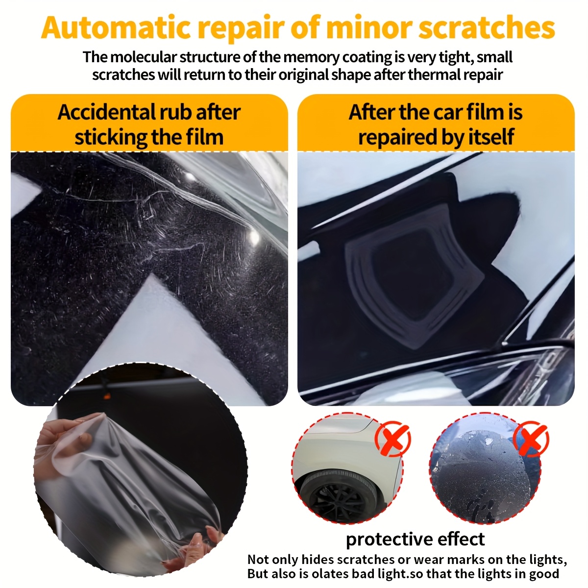 Película de Envelopamento Auto - Tpu Ppf Self Healing Film avaliação e preço