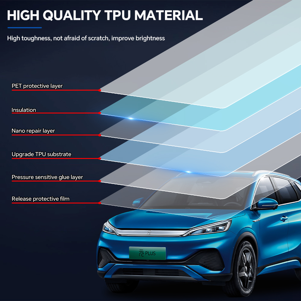 Para BYD ATTO3 Plus EV 2022-20 - Ppf Film Clear Gloss Tpu avaliação e preço
